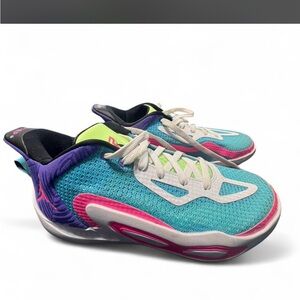 Jordan Tatum 1 Wave Runner- Teal Pink Purple Accent